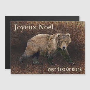 Joyeux Noё l - Ours Kodiak Sur Fourrure De Caribou