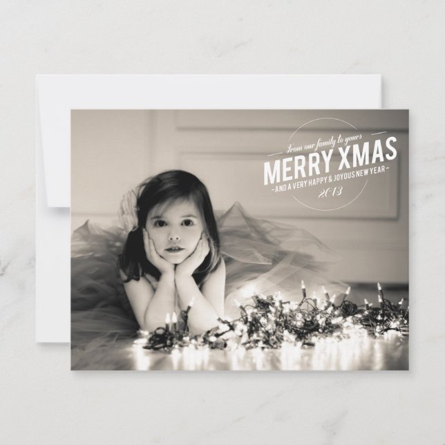 Joyeux Noël 2013 Carte photo plat (Devant)