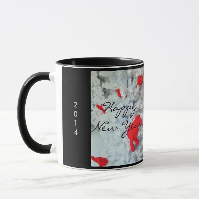 Joyeux Noël 2014 Bonne année 2015 mug (Gauche)