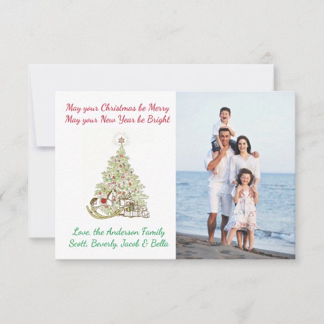 Joyeux Noël 3x5Photo Carte de Noël (Devant)