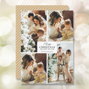 Joyeux Noël 4 Photo Collage Cartes de fin de année