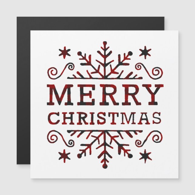 Joyeux Noël à carreaux (Devant / Derrière)