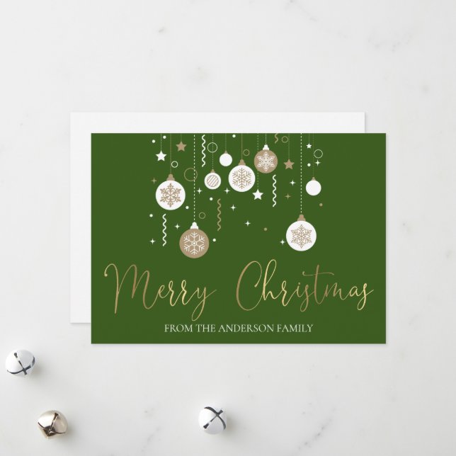 Joyeux Noël à la carte Holi (Devant/Arrière en situation)