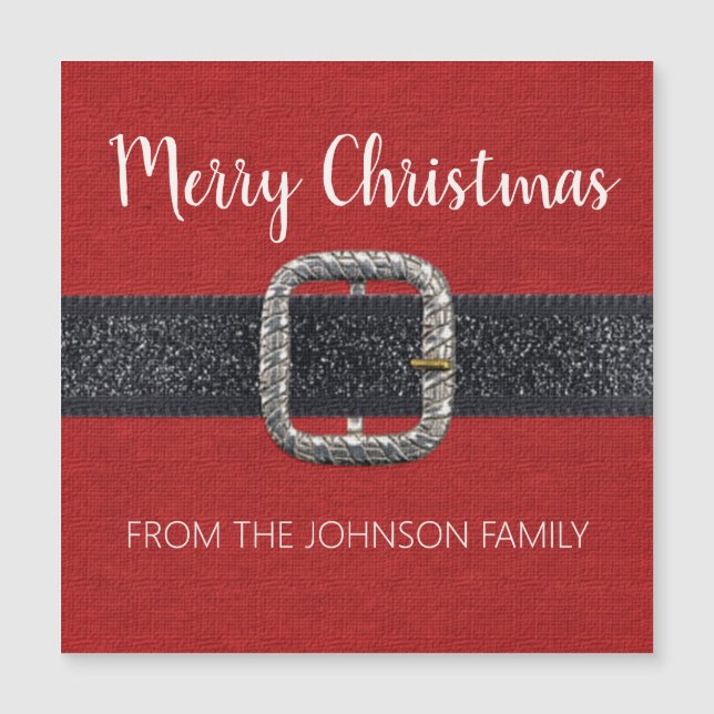 Joyeux Noël à la Ceinture de Père Noël (Devant)