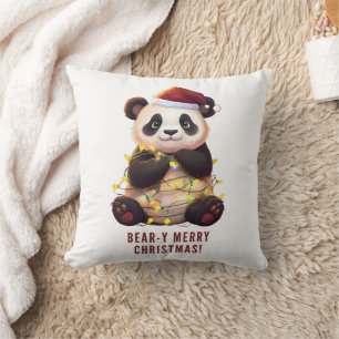 Joyeux Noël à l'ours ! Jouer Coussin Panda