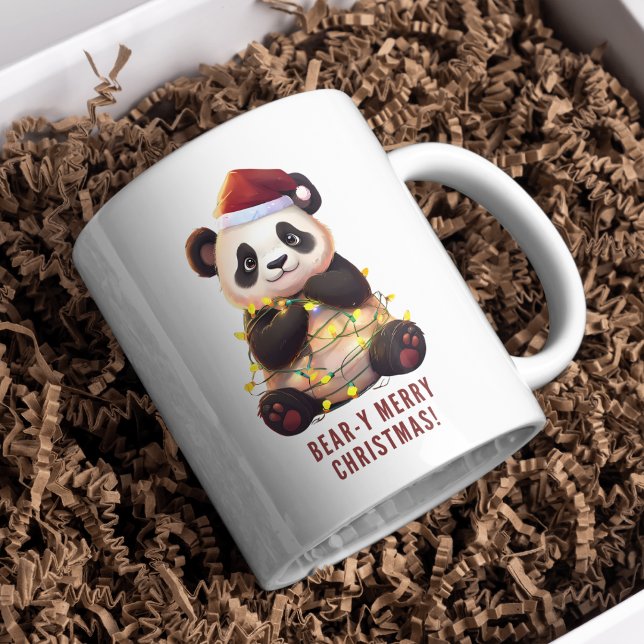 Joyeux Noël à l'ours ! Jouer Panda Mug (Créateur téléchargé)