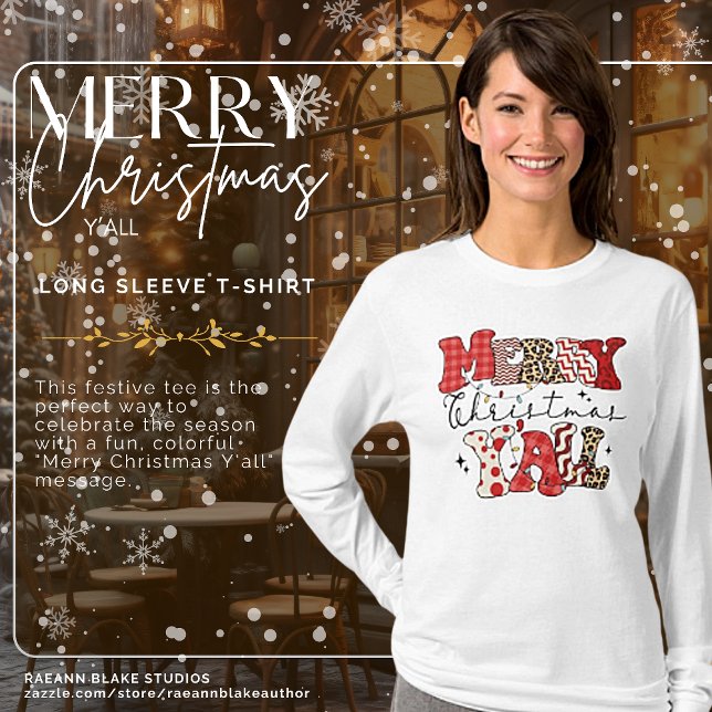Joyeux Noël à tous T-Shirt à manches longues (Créateur téléchargé)