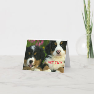 JOYEUX NOËL À UNE CARTE DE "JUMEAU" SPÉCIALE