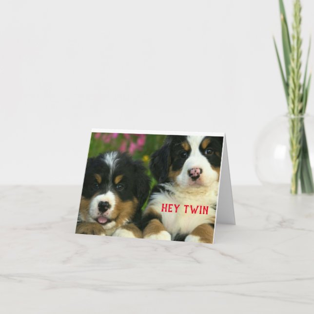 JOYEUX NOËL À UNE CARTE DE "JUMEAU" SPÉCIALE (Devant)