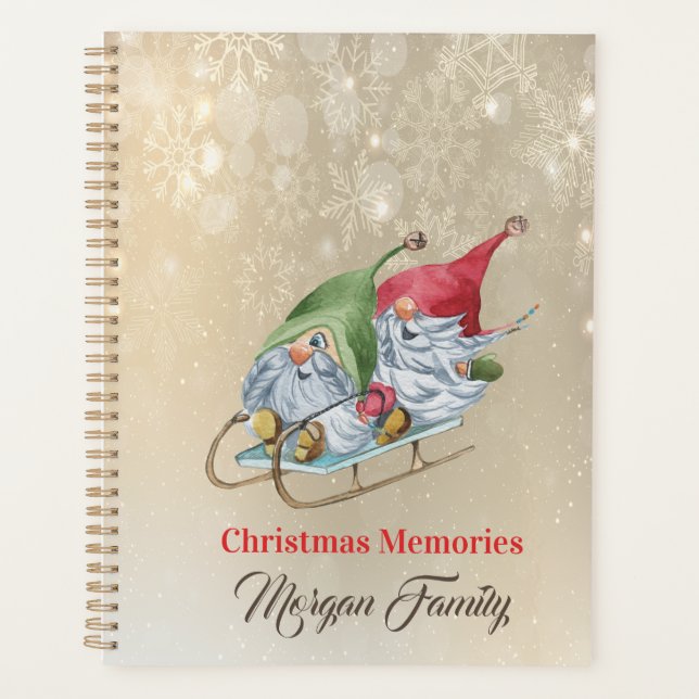 Joyeux Noël, adorables gnomes traîneau  (Devant)