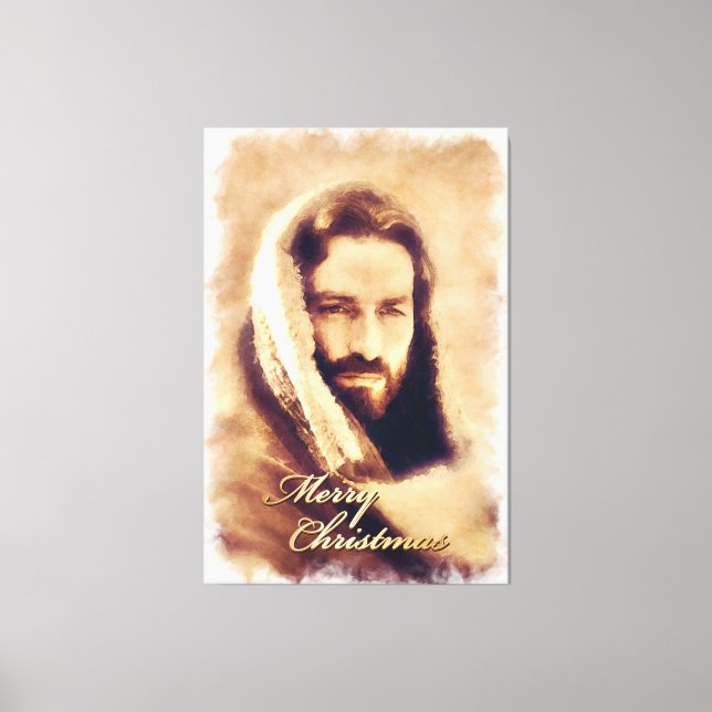 Joyeux Noël Amour Jésus Toile Emballée (Recto)