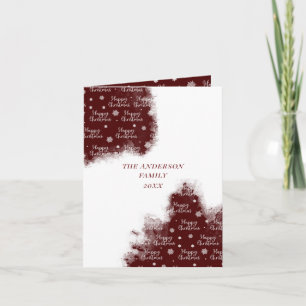 Joyeux Noël aquarelle laver carte photo