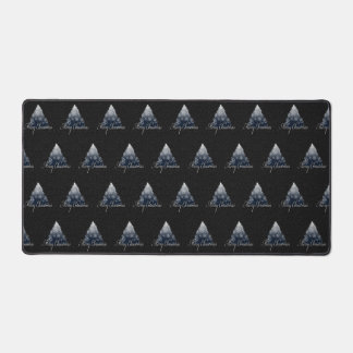 Joyeux Noël Arbre Motif Vacances Bleu