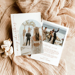 Joyeux Noël Arté Photo Carte de vacances Boho