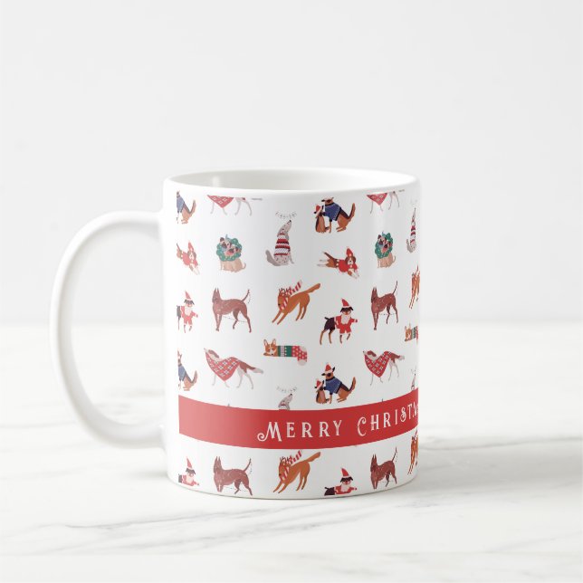 Joyeux Noël Au Meilleur Mère Café Mug (Gauche)