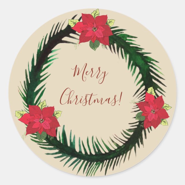 Joyeux Noël Autocollant (Devant)