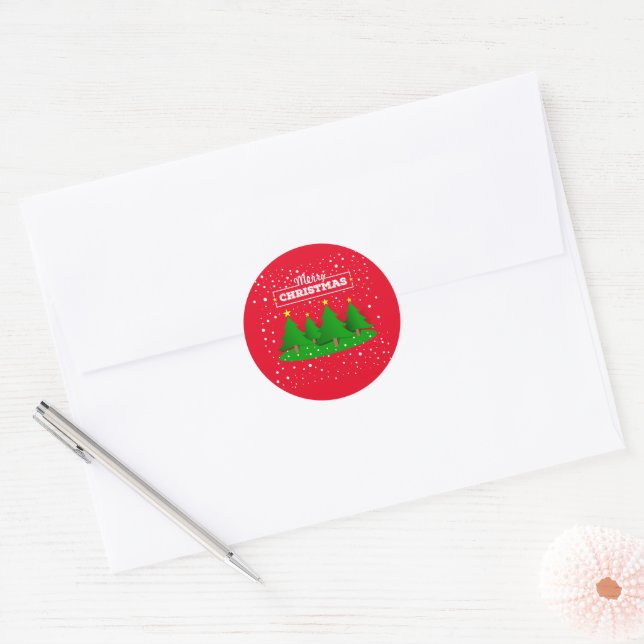 joyeux Noël autocollant design (Enveloppe)