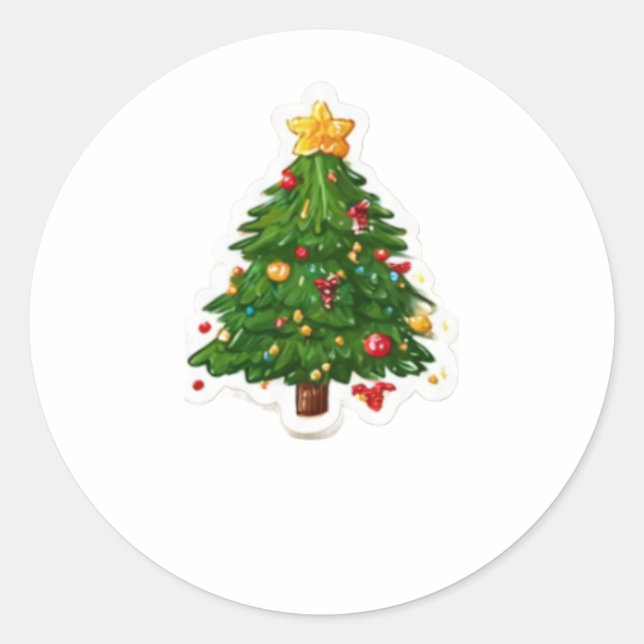 Joyeux Noël autocollant jour  (Devant)