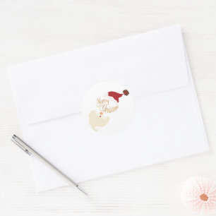 Joyeux Noël Autocollant Santa