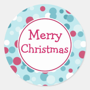 Joyeux Noël Autocollants de Noël Pointillés