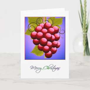 Joyeux Noël avec carte aux raisins