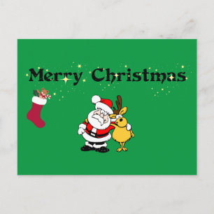 Joyeux Noël ! avec carte postale du Père Noël et d