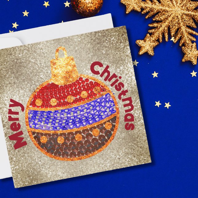 Joyeux Noël - Bauble brillant avec des paillettes (Créateur téléchargé)