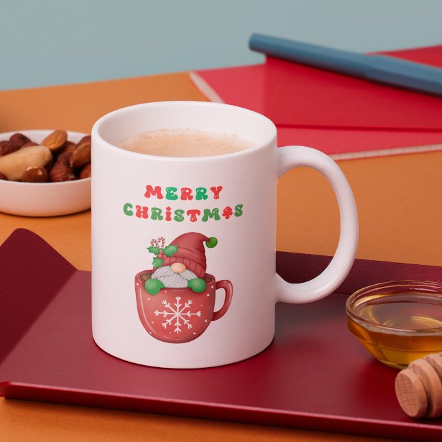 Joyeux Noël Boire du café Mug (Créateur téléchargé)