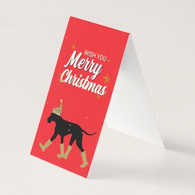 Joyeux Noël Bonne Année Grand Danois (Front)
