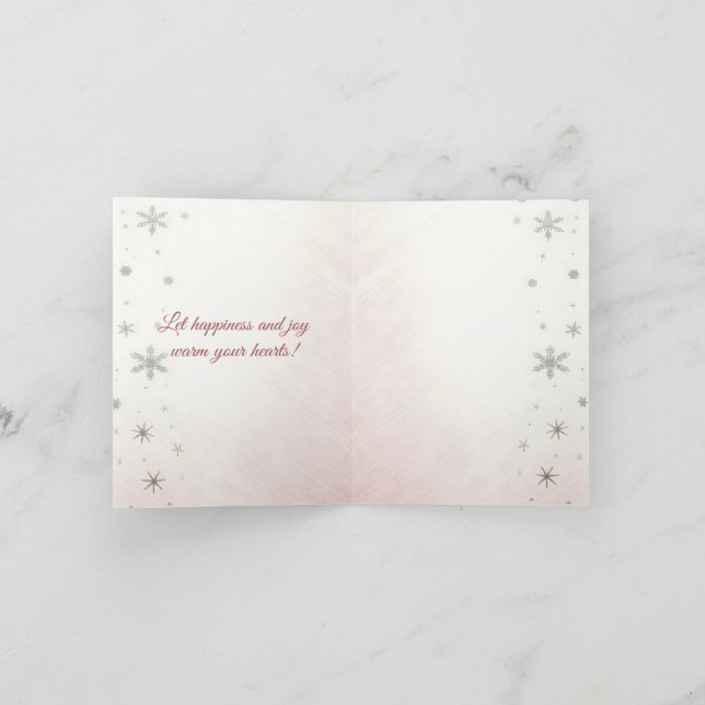 Joyeux Noël! Cadeaux de Noël,С carte de Noël. (Intérieur)