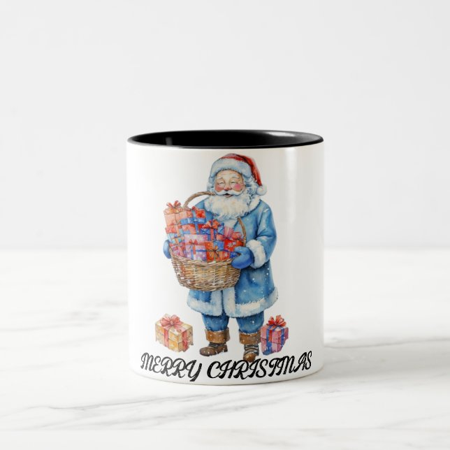 Joyeux noël café Mug à deux tons (Centre)