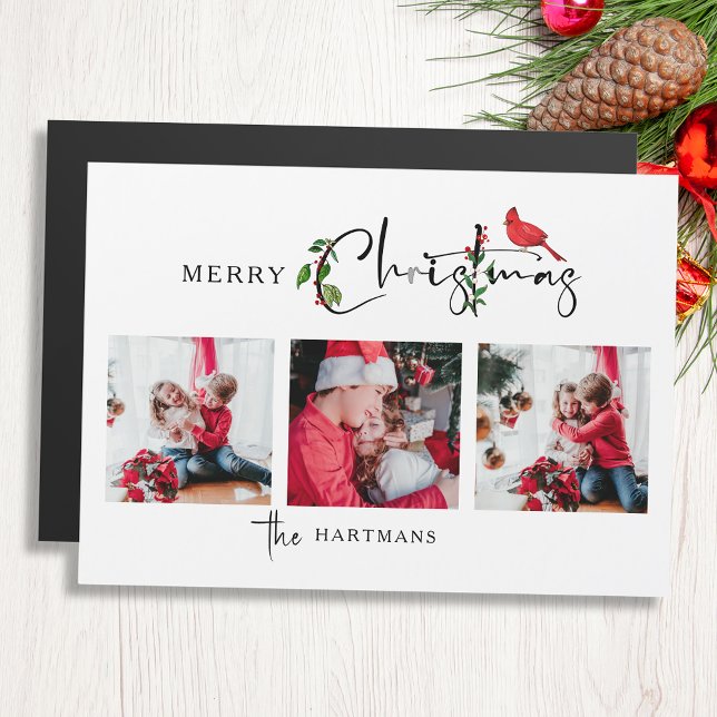 Joyeux Noël Calligraphie Botanique 3 Photo (Créateur téléchargé)