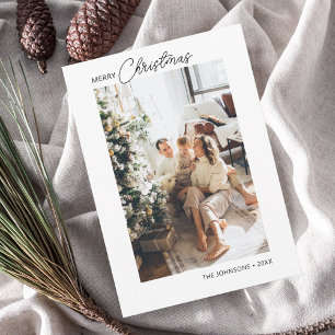 Joyeux Noël Calligraphie Carte de vacances