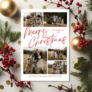 Joyeux Noël Calligraphie Photo Carte magnétique