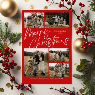 Joyeux Noël Calligraphie Photo Carte magnétique