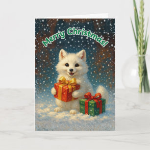 Joyeux Noël - Carte Cadeau Renard Arctique