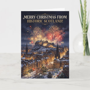 Joyeux Noël Carte de l'Écosse Historique
