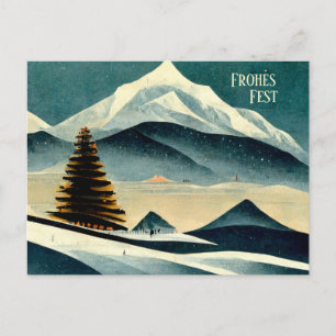 Joyeux Noël. Carte de Noël avec Art Deco
