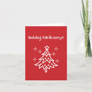 Joyeux Noël carte de Noël hongroise