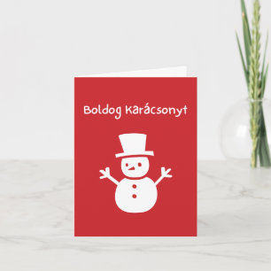 Joyeux Noël carte de Noël hongroise 