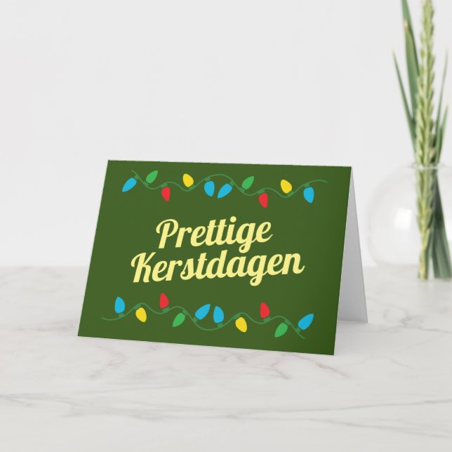Joyeux Noël | Carte de Noël néerlandais (Devant)