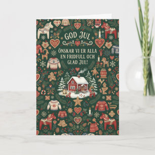 Joyeux Noël carte de Noël scandinave