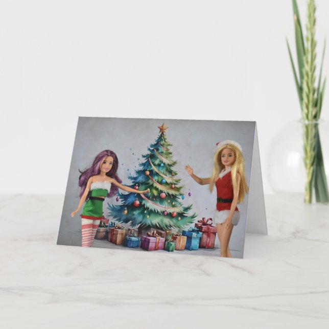 Joyeux Noël. Carte de Noël vierge (Devant)