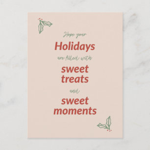 Joyeux Noël Carte de vacances douce