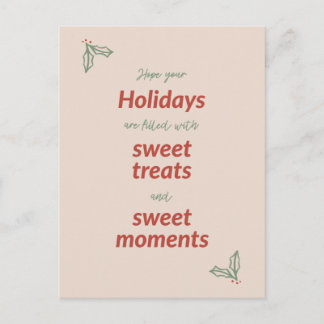 Joyeux Noël Carte de vacances douce