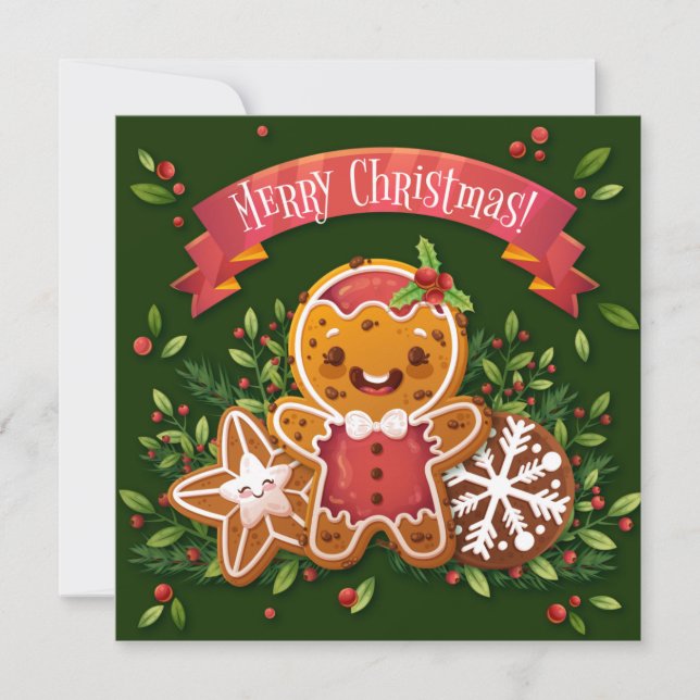 Joyeux Noël Carte de Vœux (Devant)