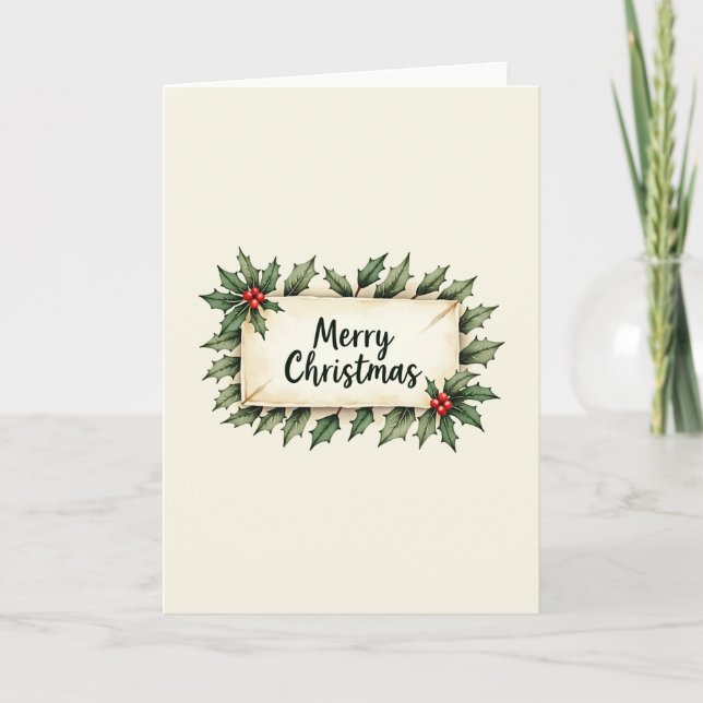 Joyeux Noël Carte de Vœux (Devant)