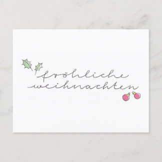 Joyeux Noël : carte de vœux écriture manuscrite