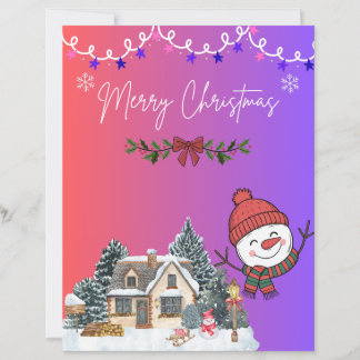 Joyeux Noël Carte de Vœux Mignonne