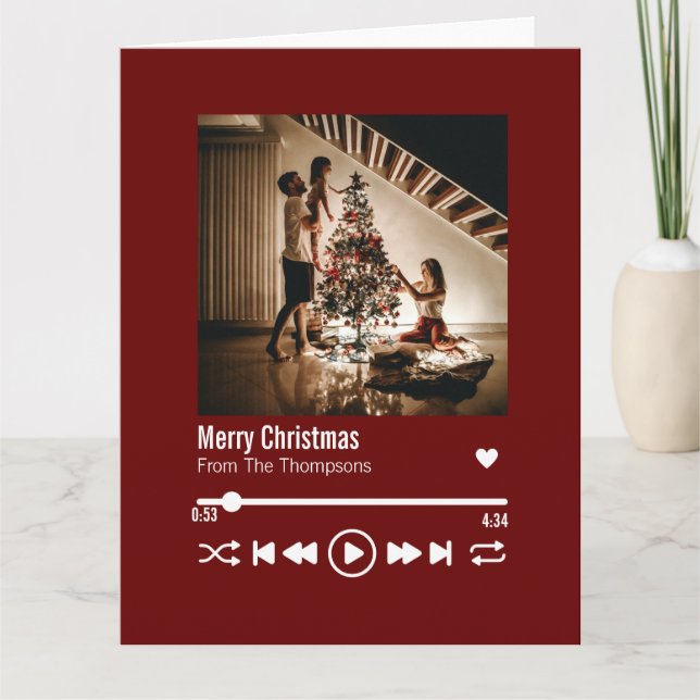 Joyeux Noël Carte de vœux personnalisée avec photo (Devant)
